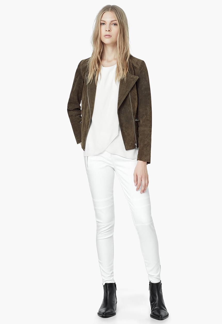 MANGO - Asymmetrical Layer Blouse White