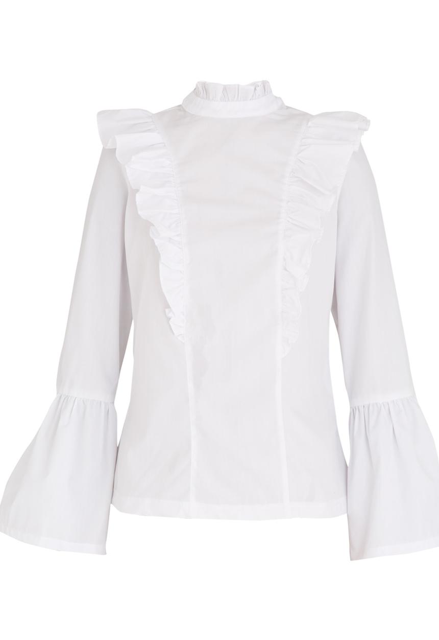 STYLE REPUBLIC - Frill Detail Blouse White