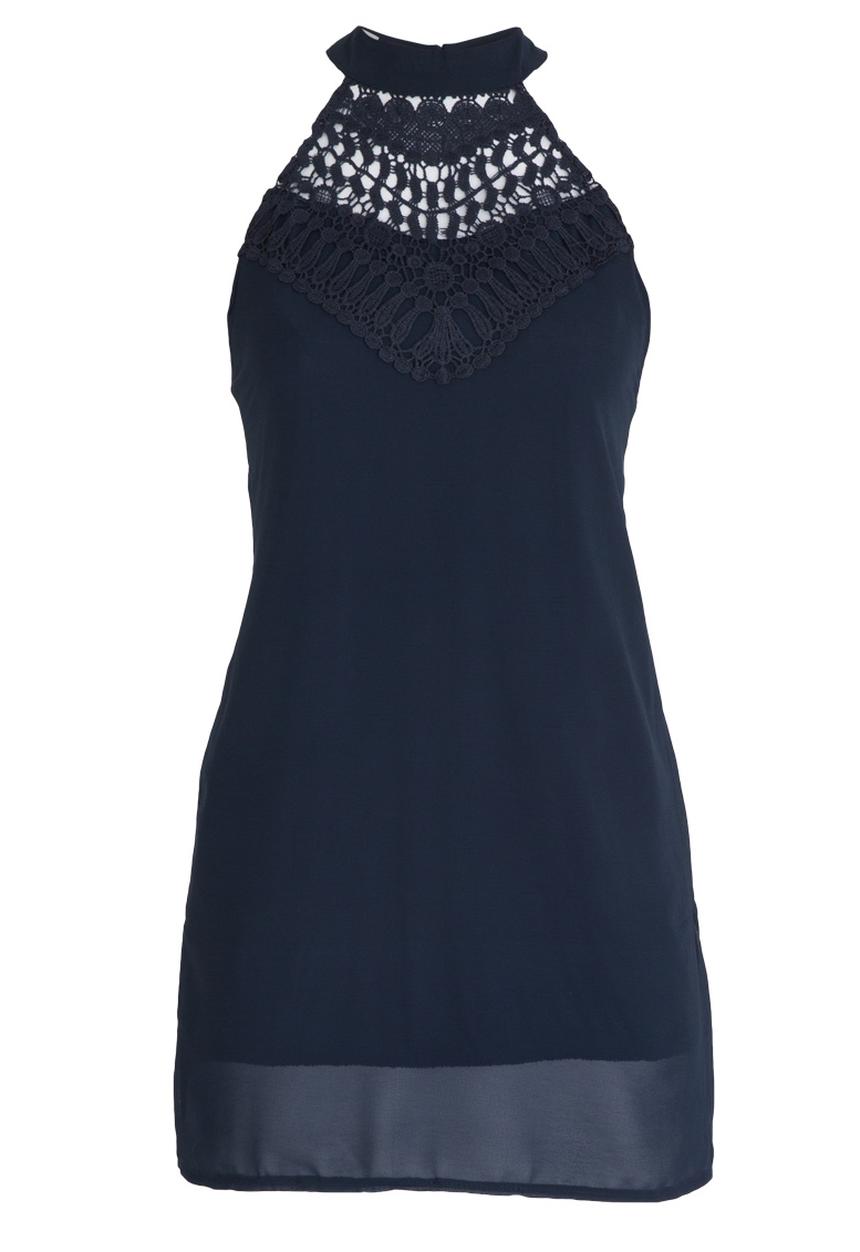 edit - Halter Neck Tunic Blue