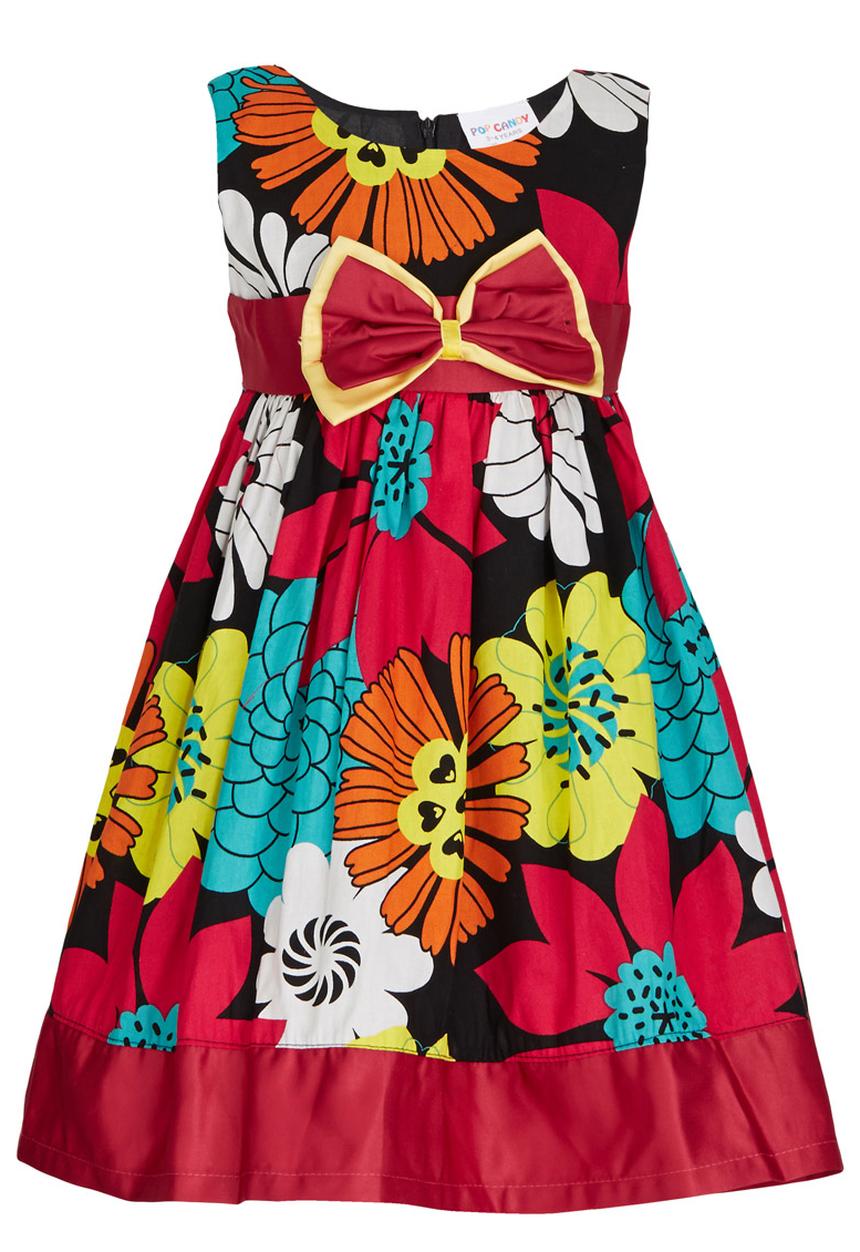 Pop Candy - Printed Summer Dress Multi-colour