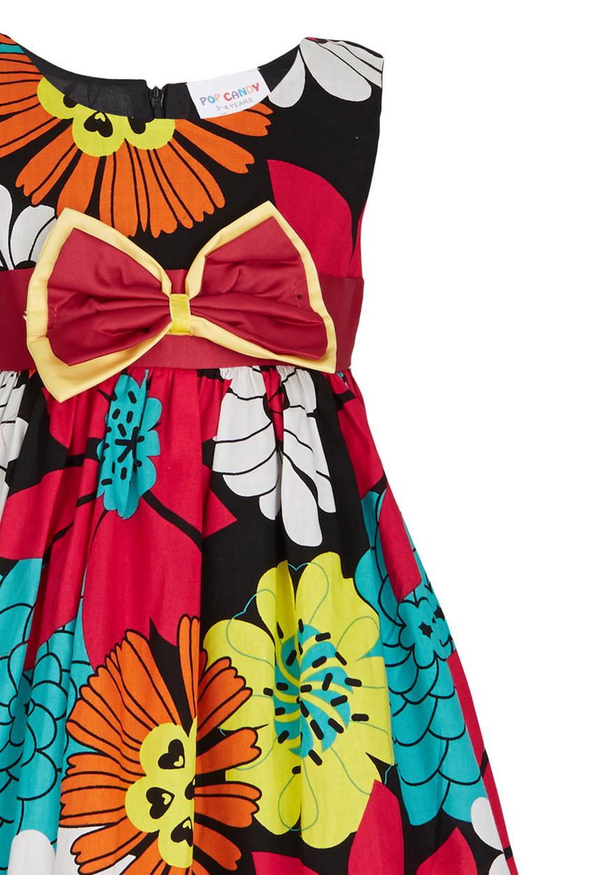 Pop Candy - Printed Summer Dress Multi-colour