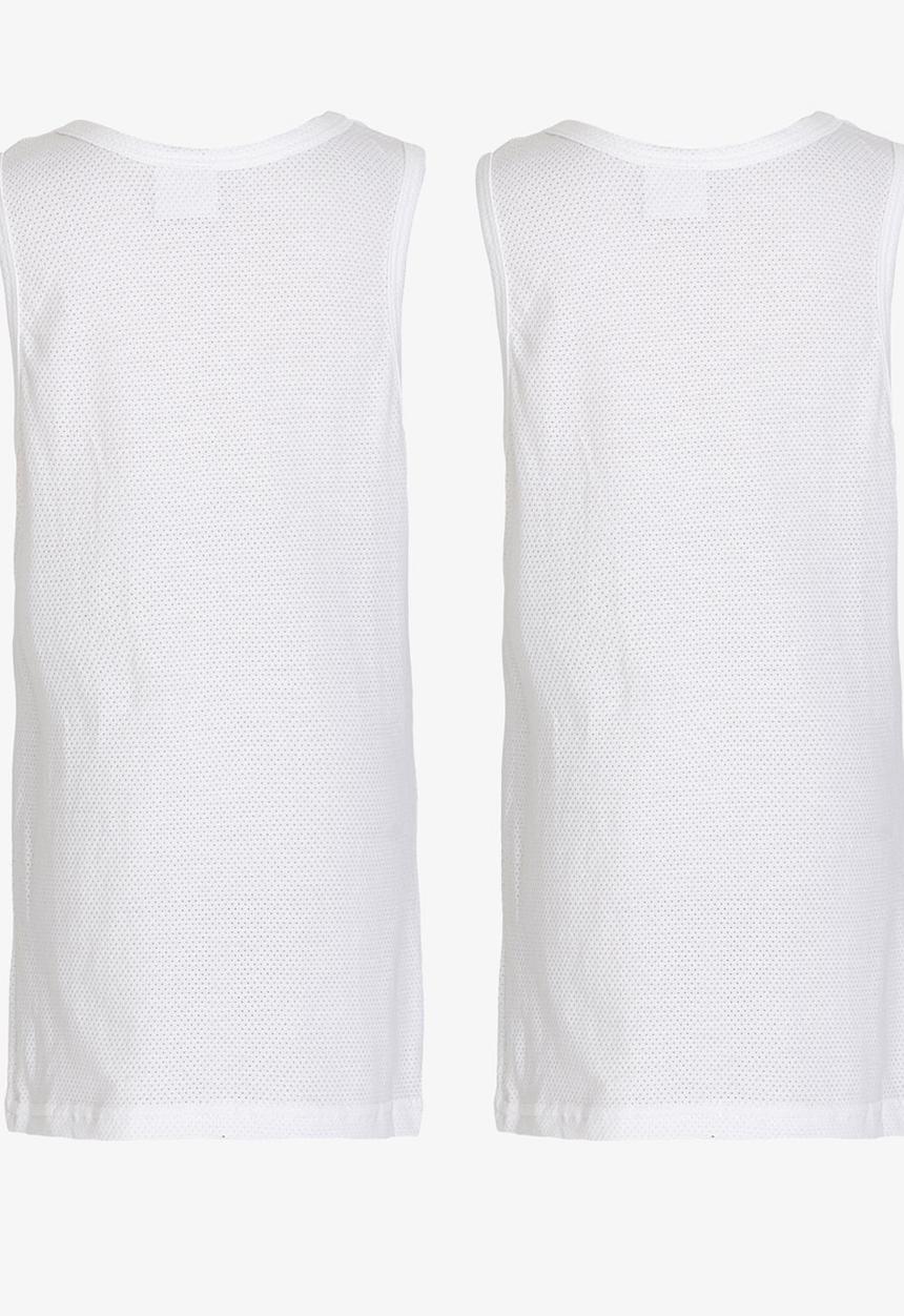 Jockey - 2 PK  Boys Eyelet Vest White