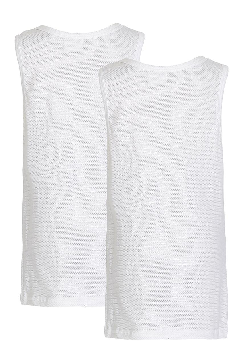 Jockey - 2 PK  Boys Eyelet Vest White