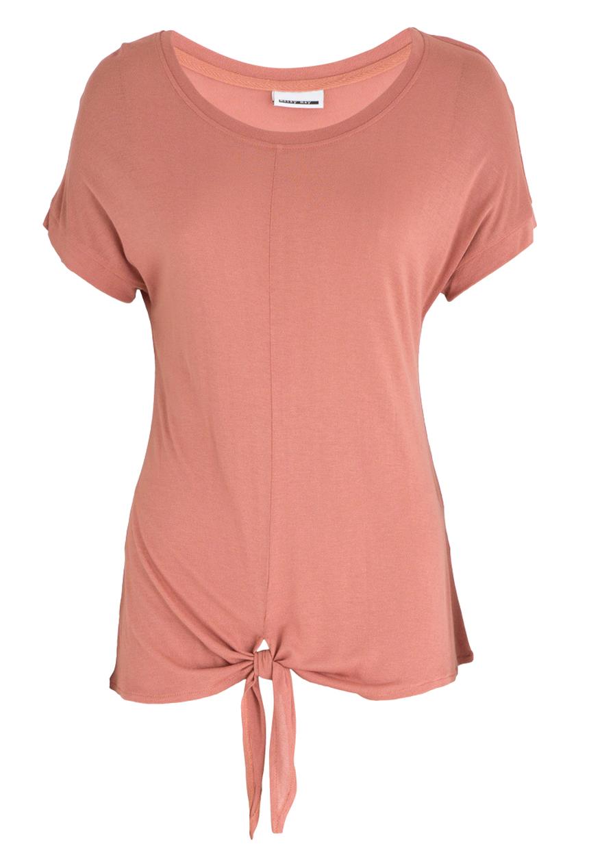 Noisy May - Crips Knot Detail Top Coral