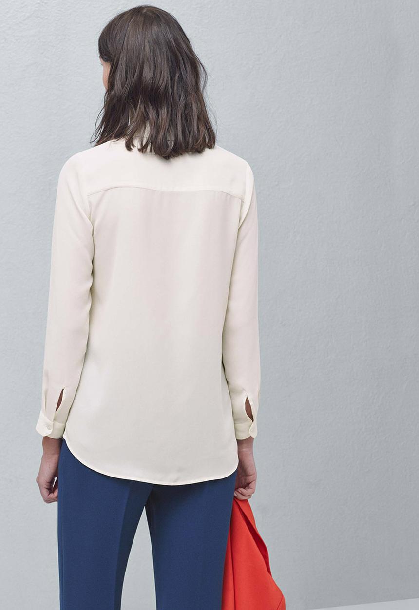 MANGO - Flowy shirt Off White