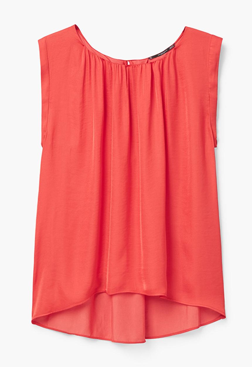 MANGO - Blouse Coral