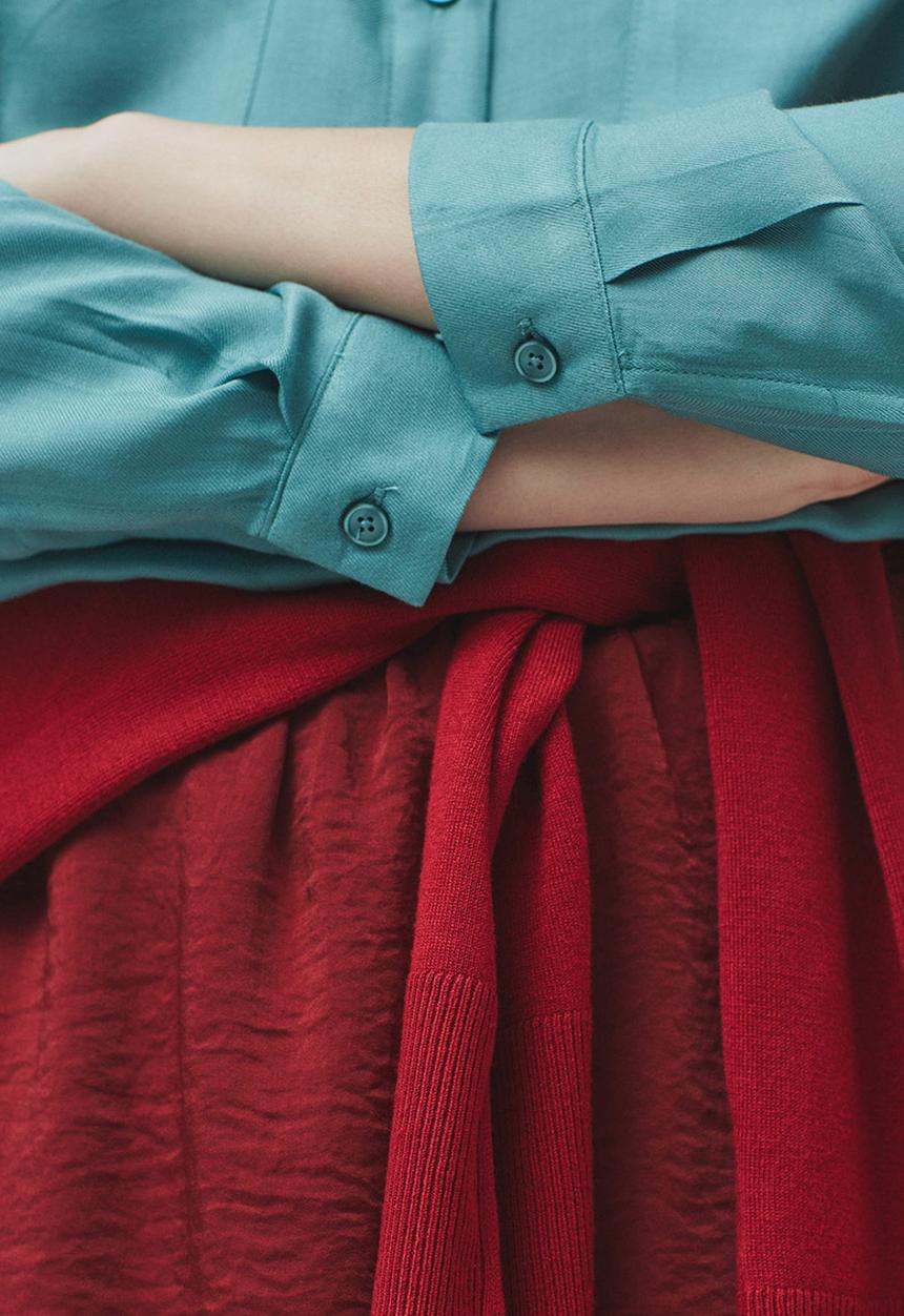 MANGO - Flap Pocket Shirt Green