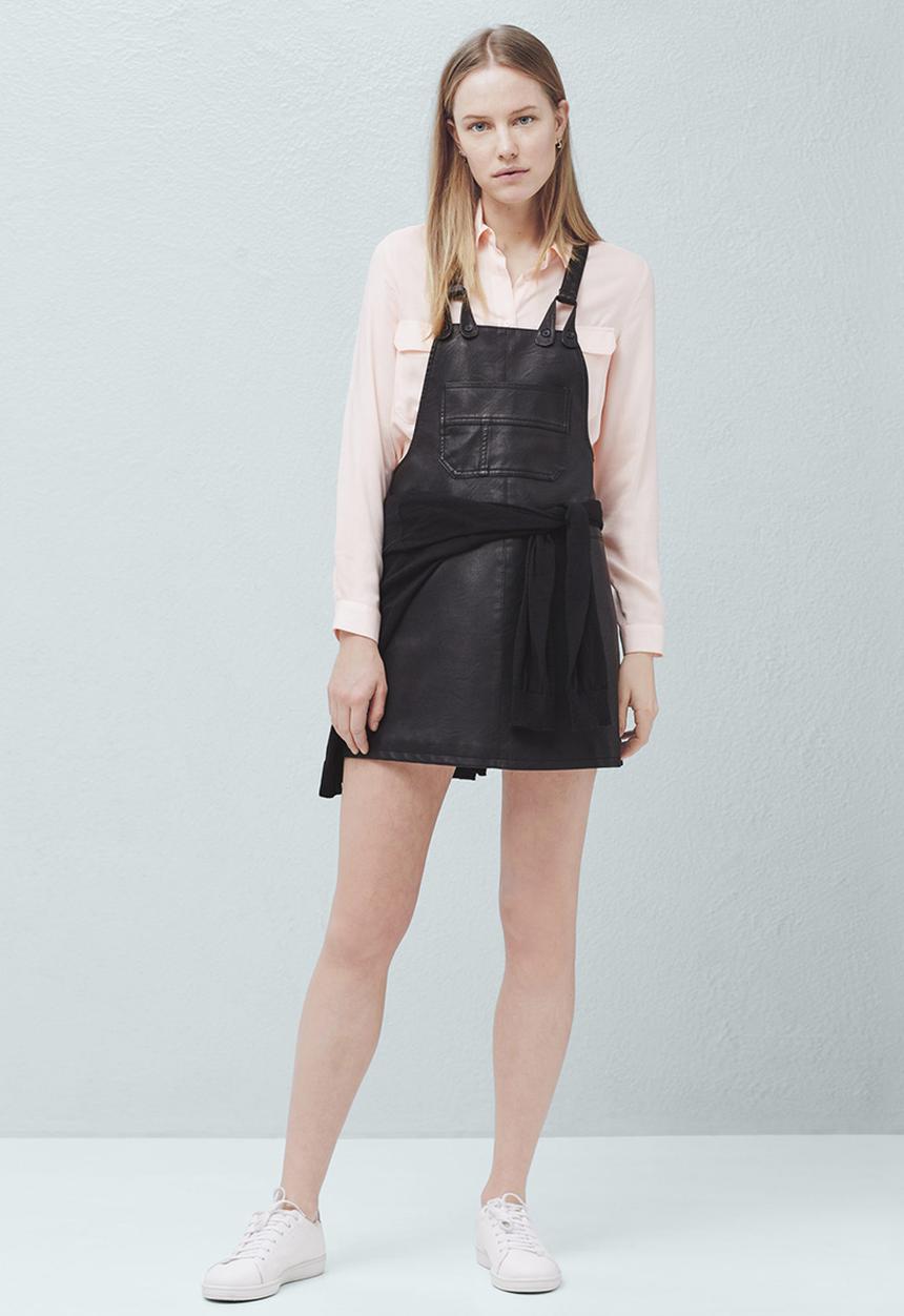 MANGO - Flap Pocket Shirt Pale Pink