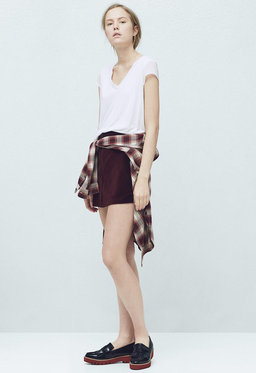MANGO - Soft Panel T-shirt Milk