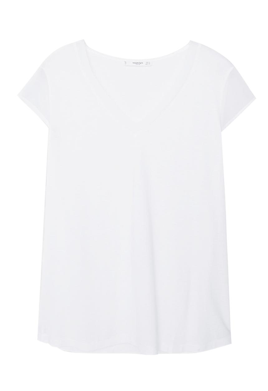 MANGO - Soft Panel T-shirt Milk