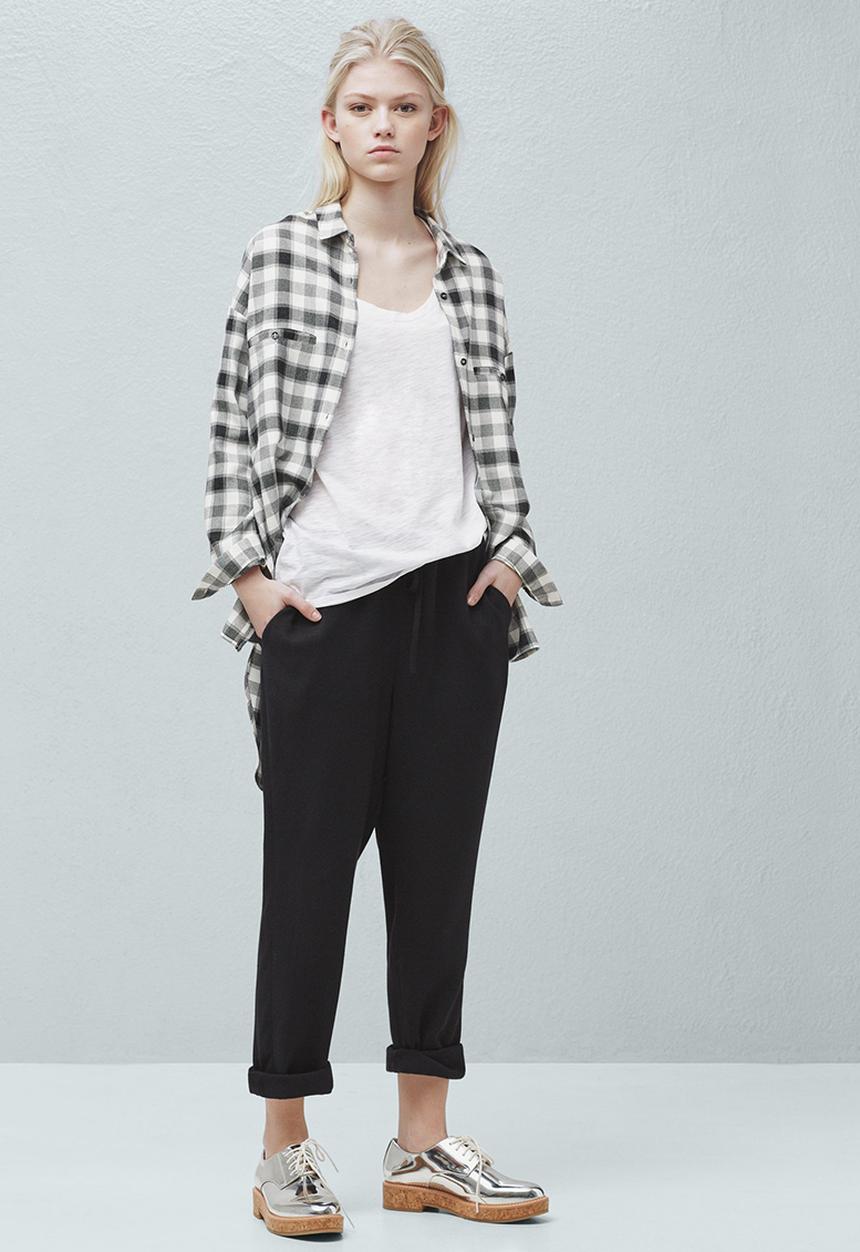 MANGO - Flecked T-shirt White