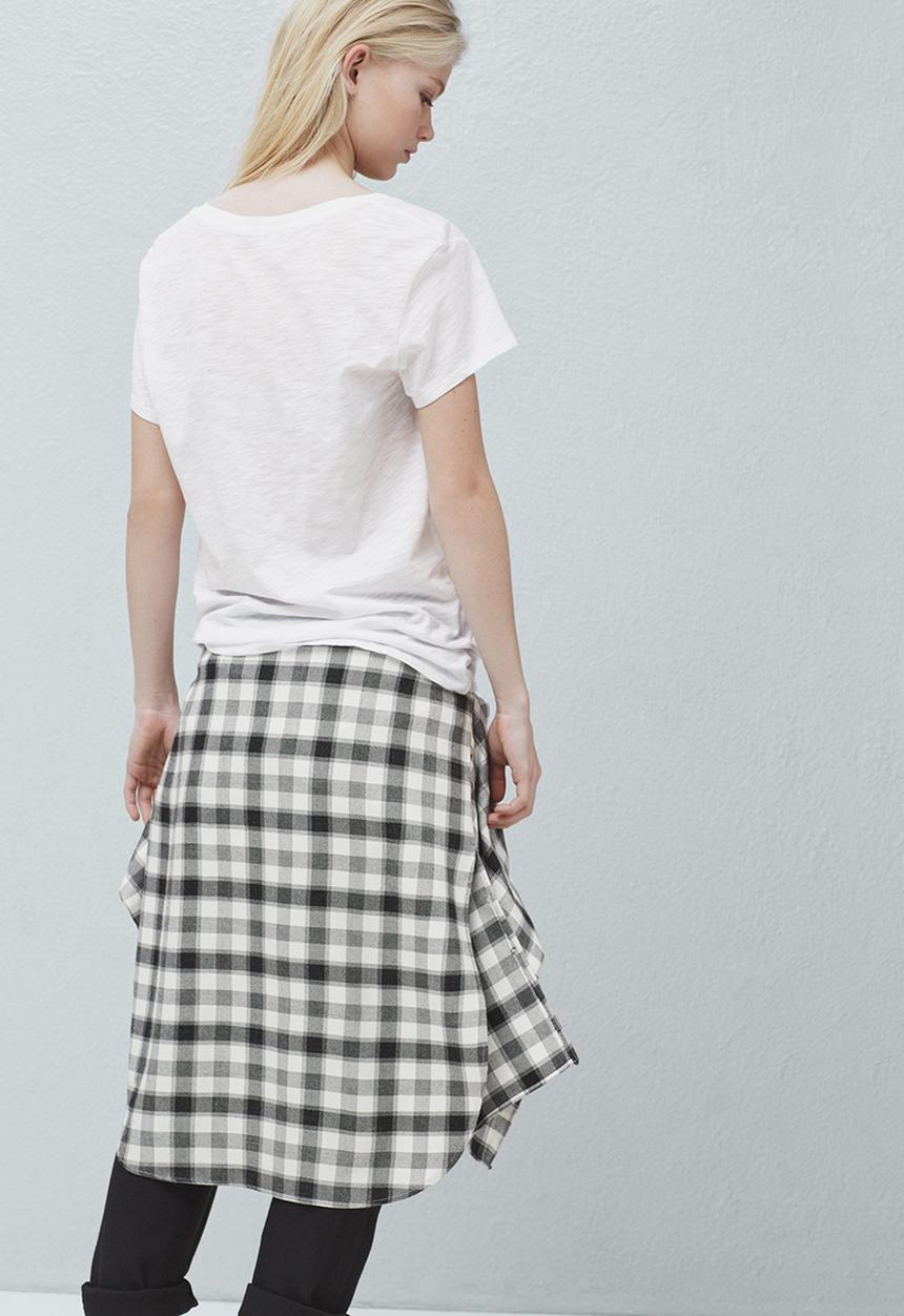 MANGO - Flecked T-shirt White