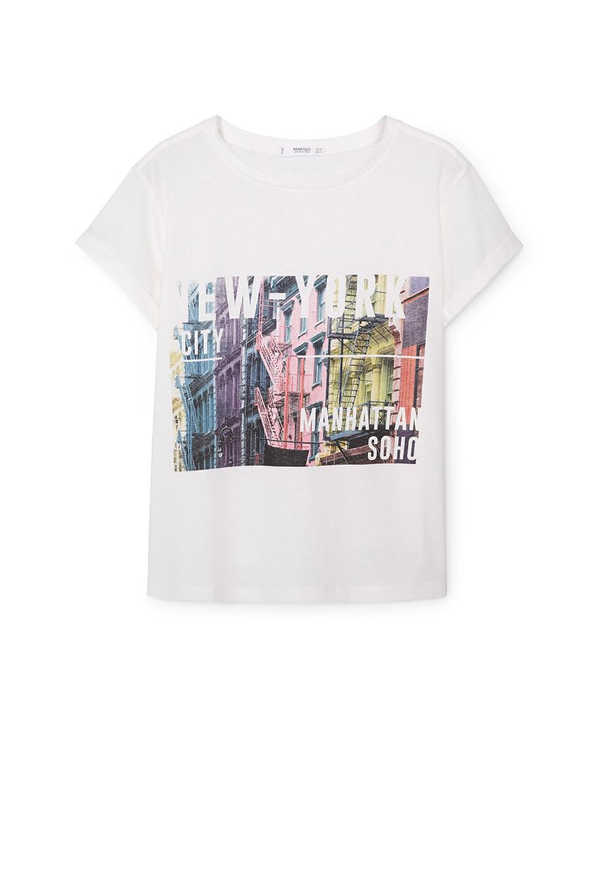 MANGO - Printed T-shirt Multi-colour