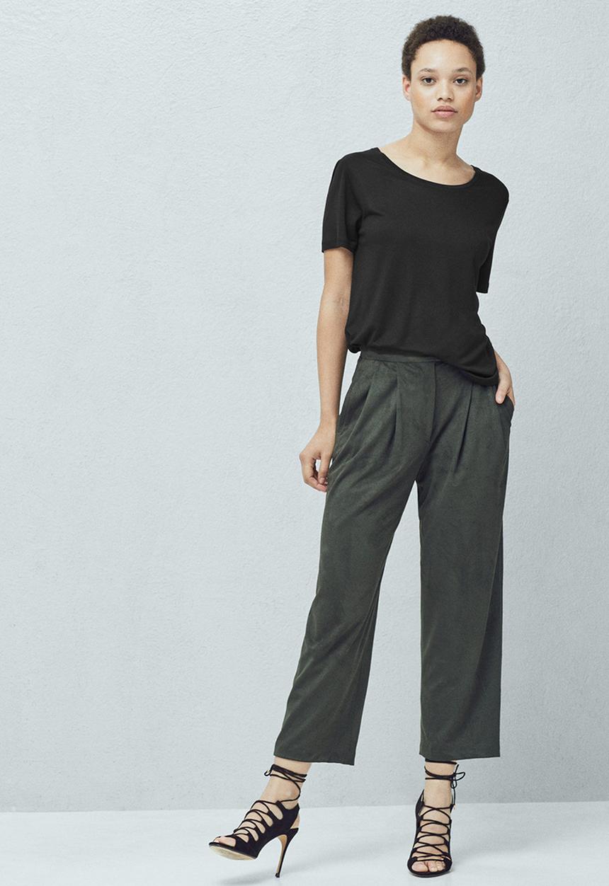 MANGO - Basic T-shirt Black
