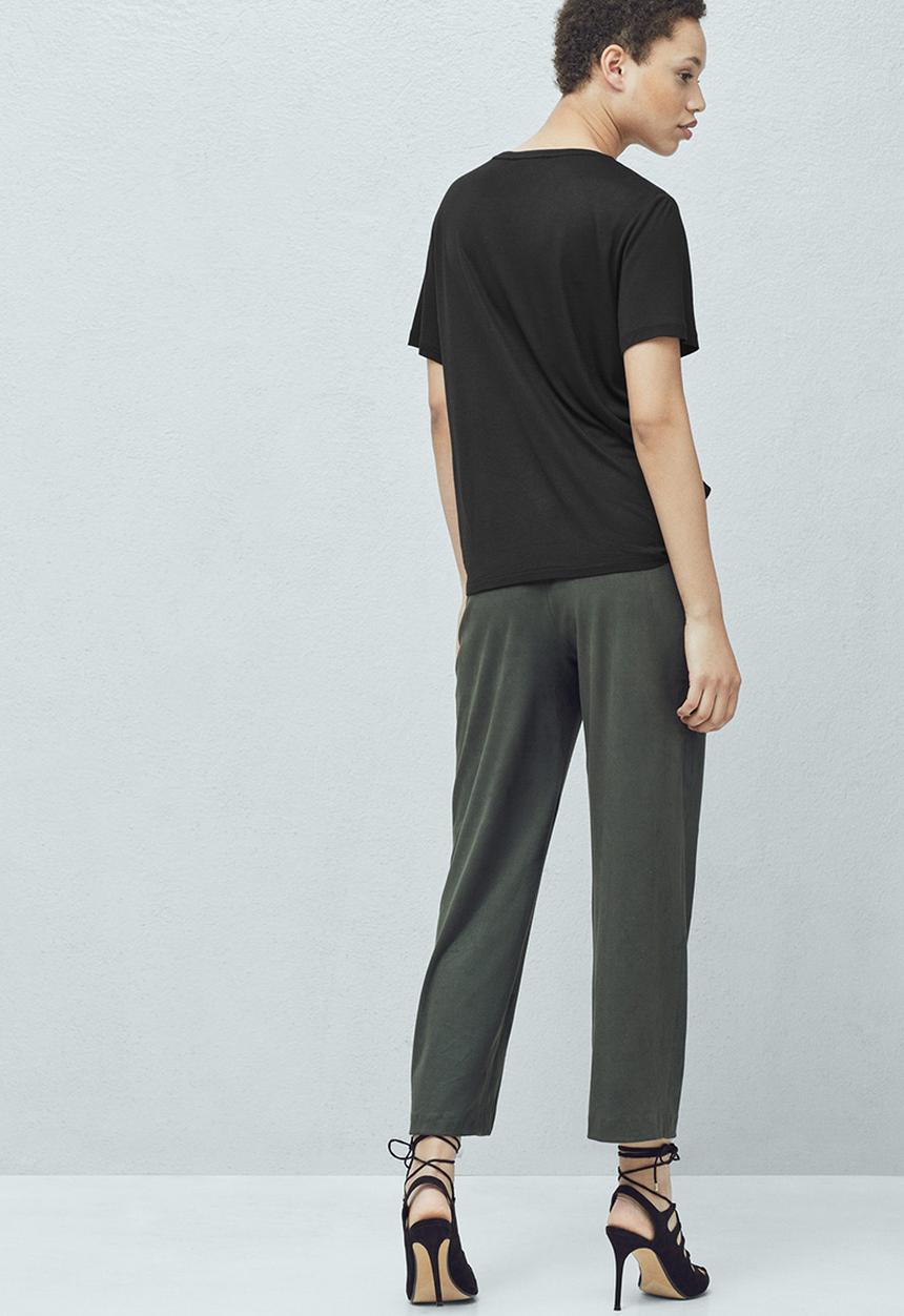 MANGO - Basic T-shirt Black