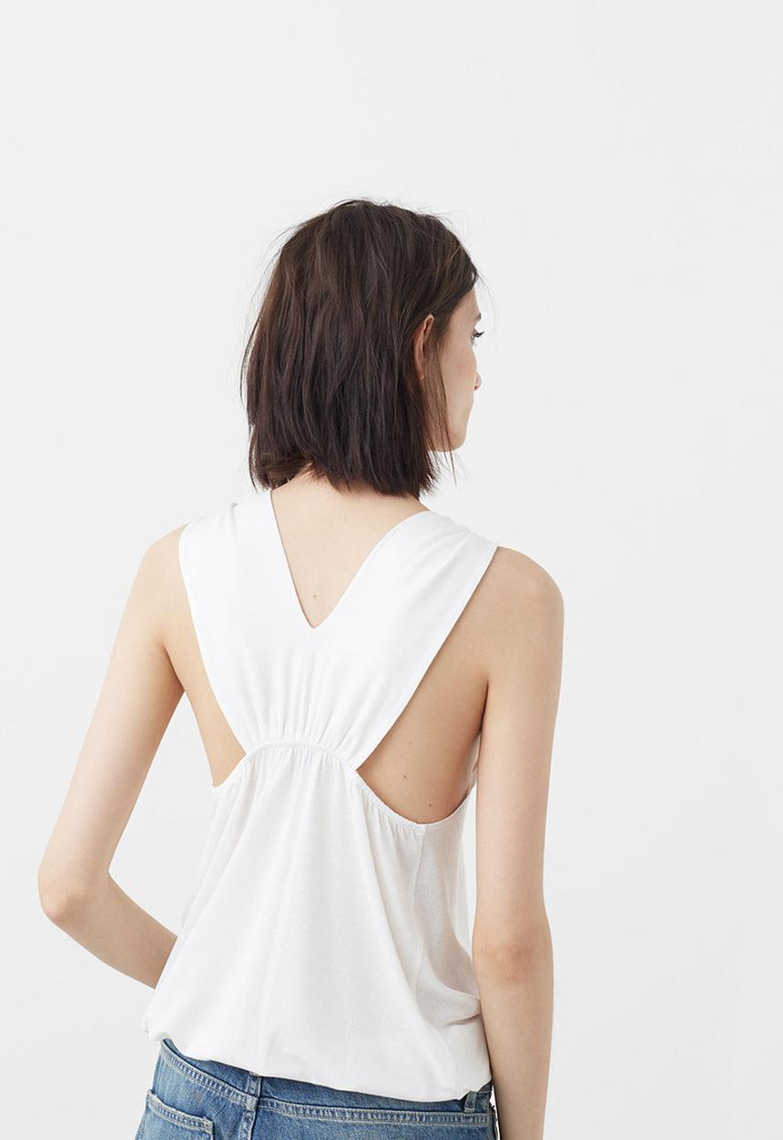 MANGO - Halter Neck Top White