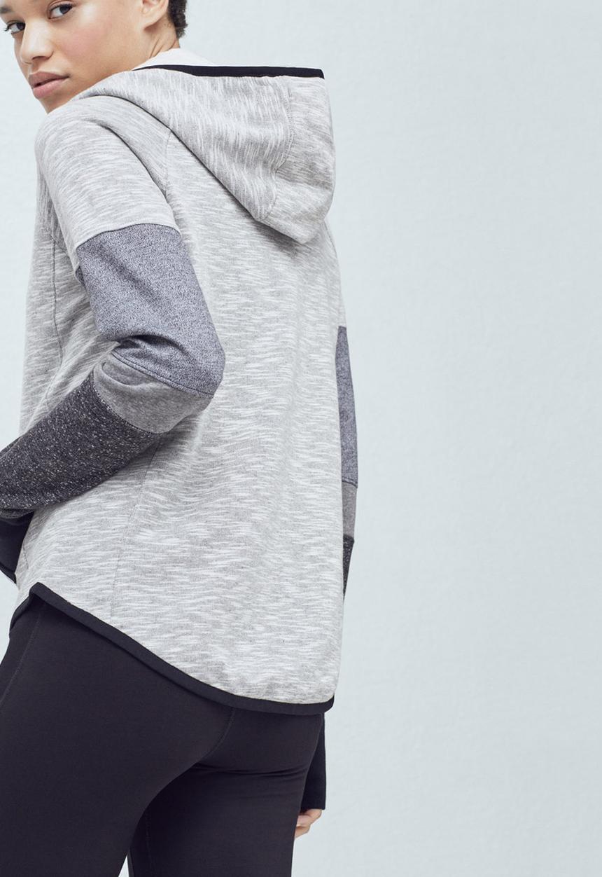 MANGO - Yoga Hooded Sweater Grey