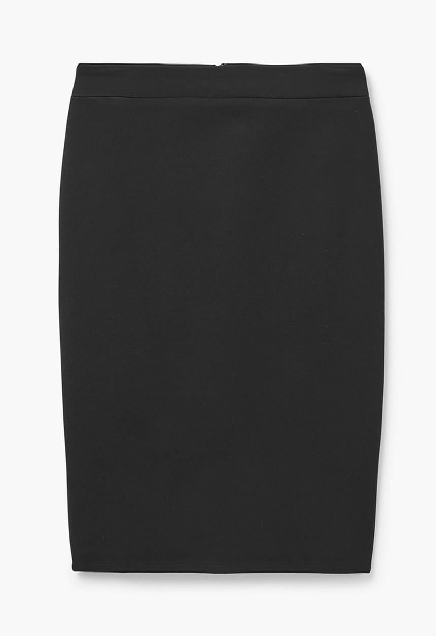 MANGO - Mesh Pencil Skirt Black