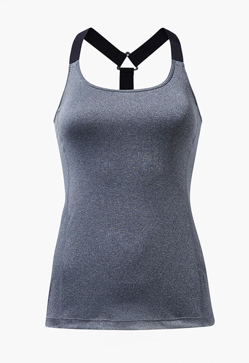MANGO - Technical Racerback Tank Top Mid Grey