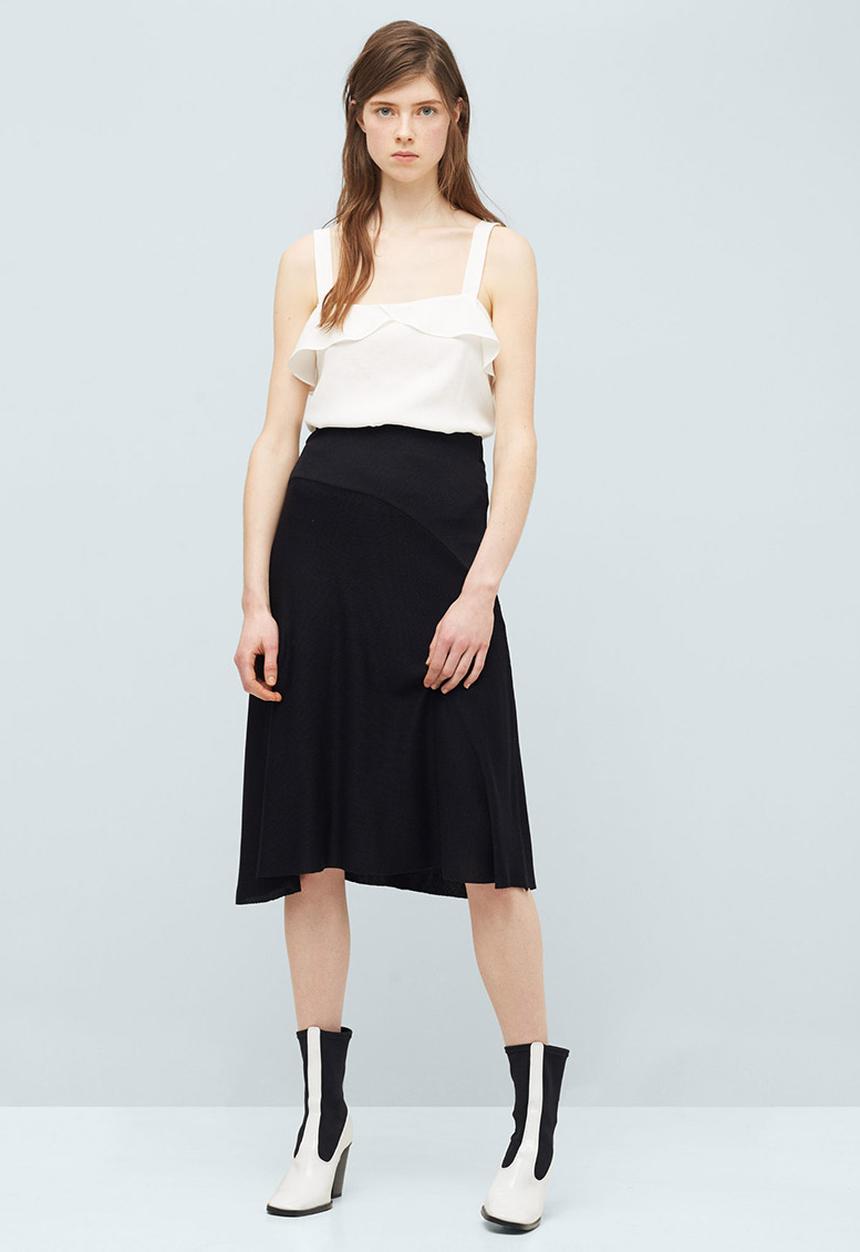 MANGO - Ruffled Camisole White