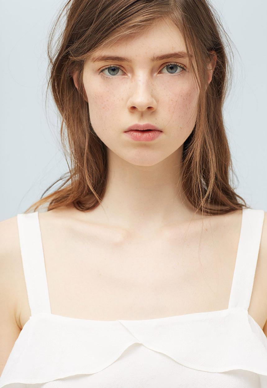 MANGO - Ruffled Camisole White