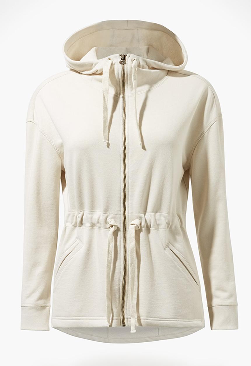 MANGO - Hooded Yoga Sweater Cream