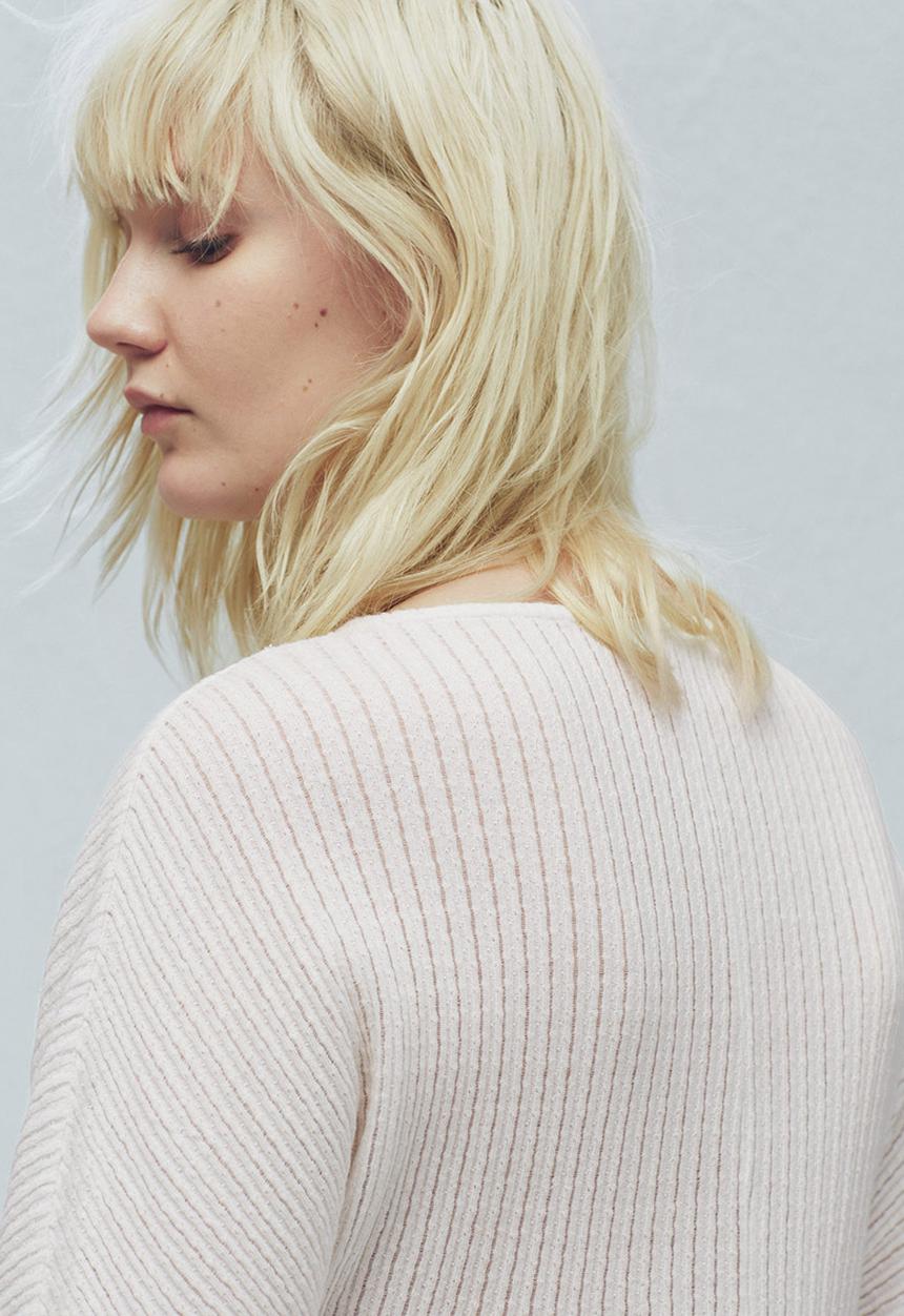 MANGO - Contrast Tunic White