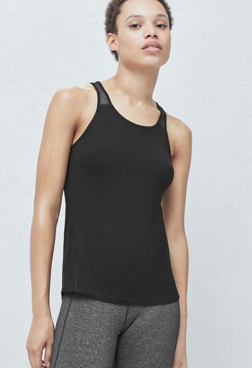 MANGO - Yoga Vest Black