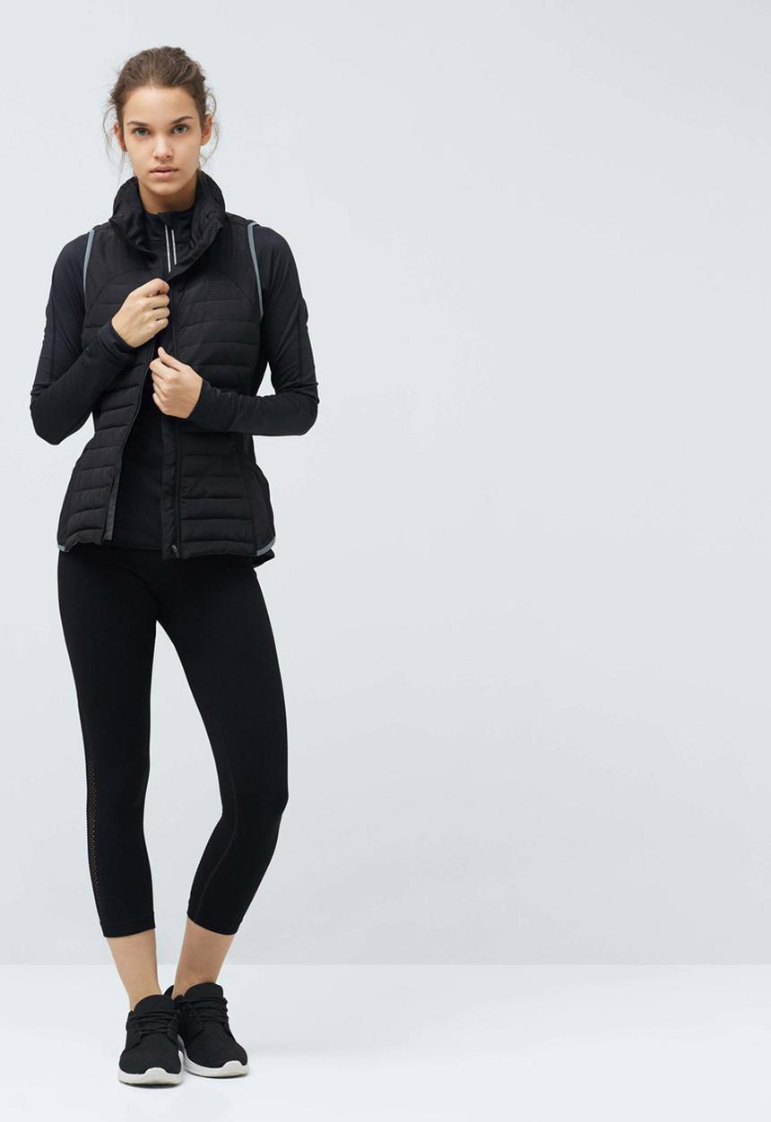 MANGO - Lightweight Outdoor Gilet Black