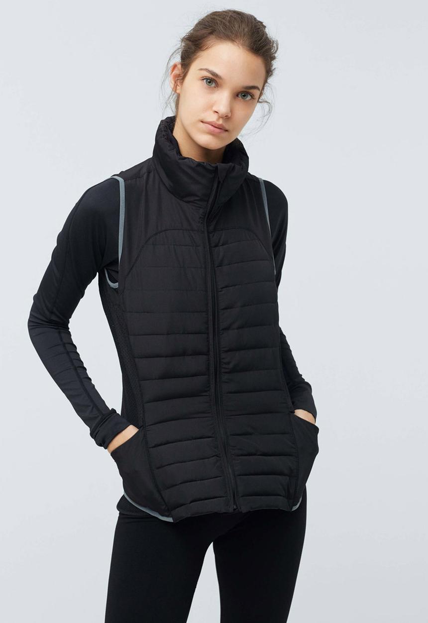 MANGO - Lightweight Outdoor Gilet Black