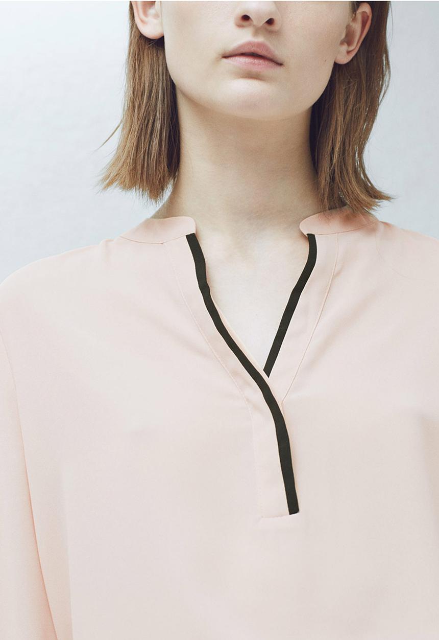 MANGO - Flowy Shirt Neutral