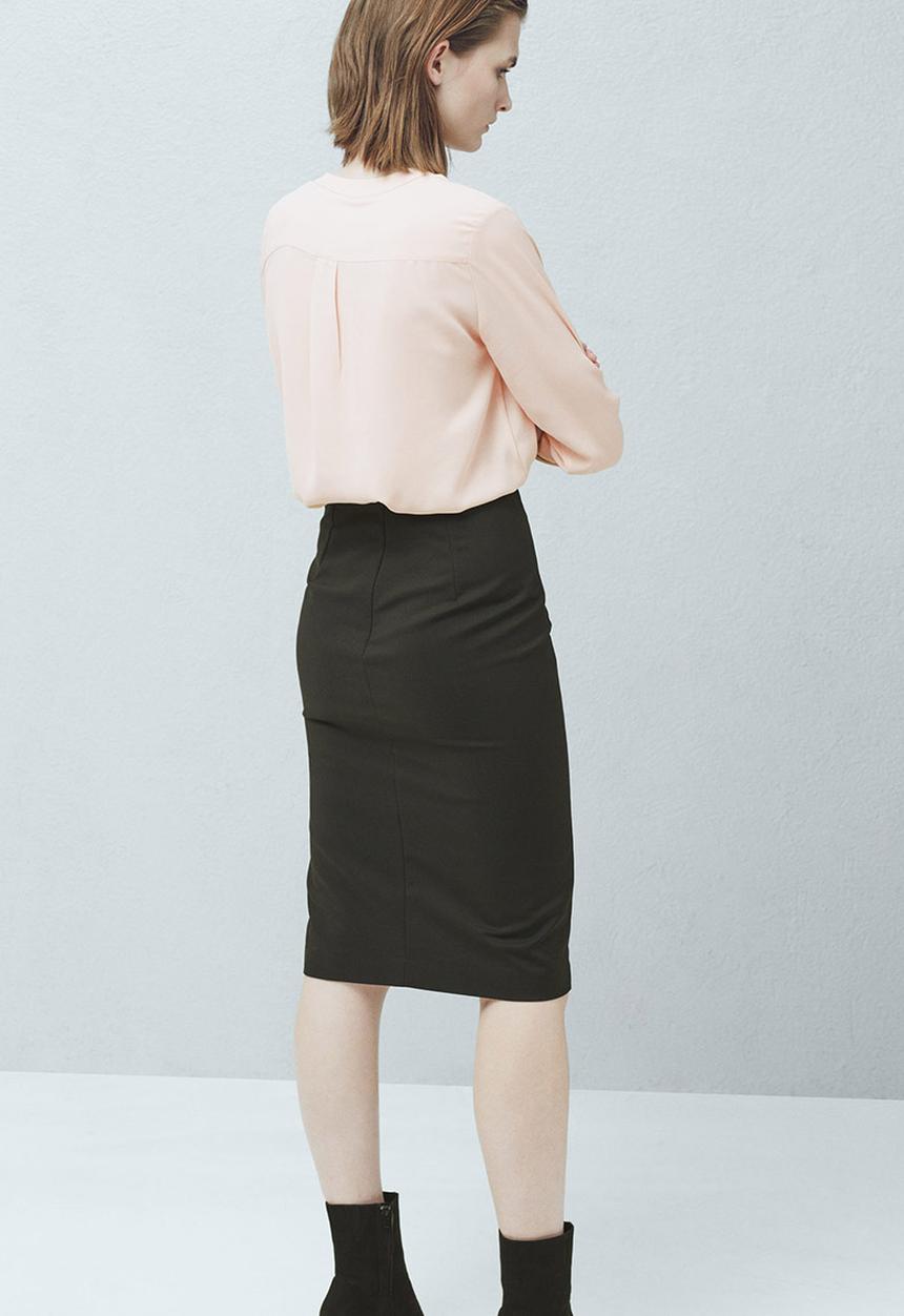 MANGO - Flowy Shirt Neutral