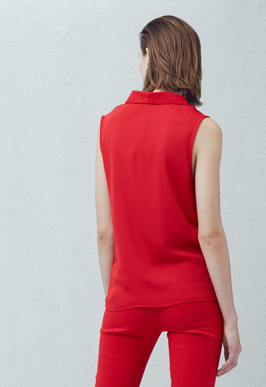 MANGO - Metal Detail Top Red