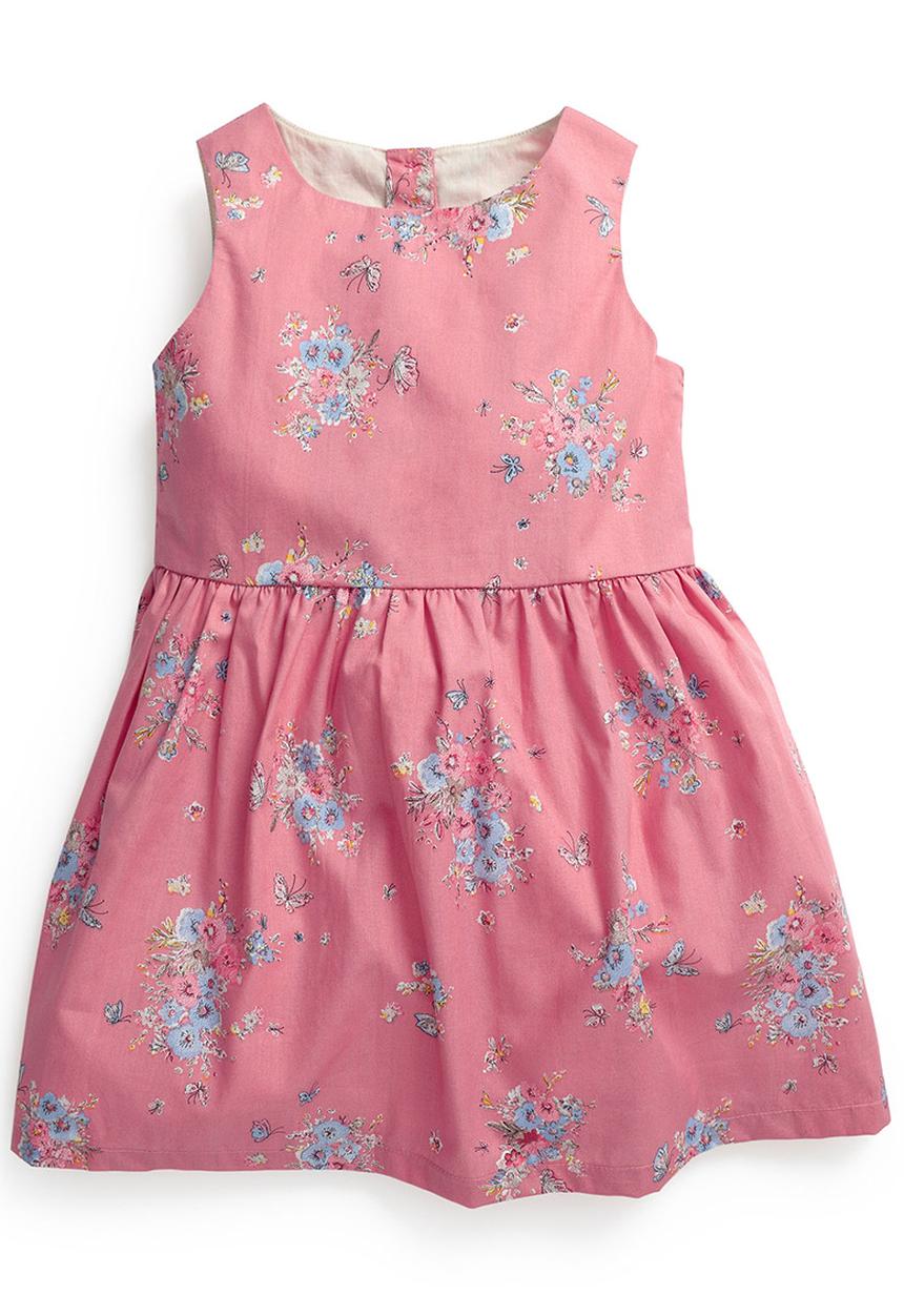 Next - Floral Dress Pale Pink