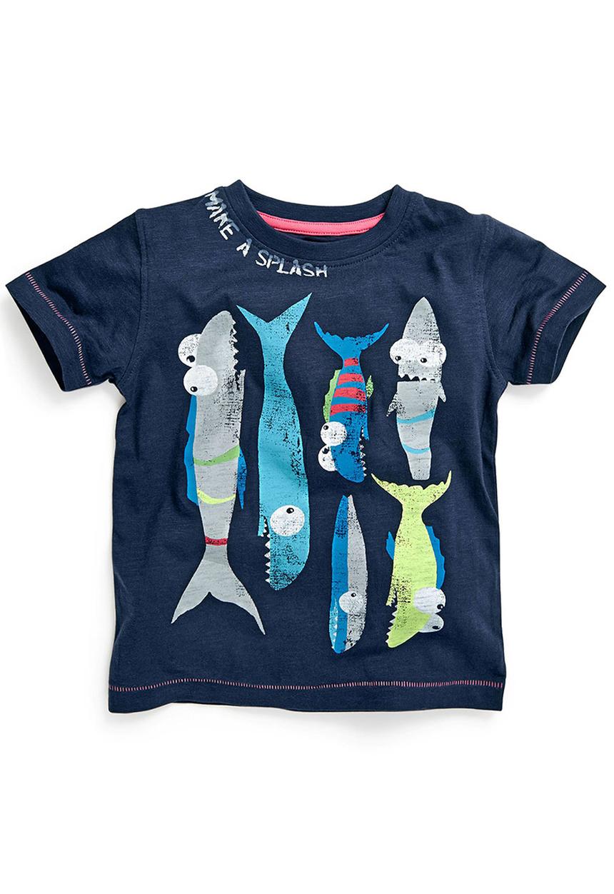 Next - Fish T-Shirt Navy