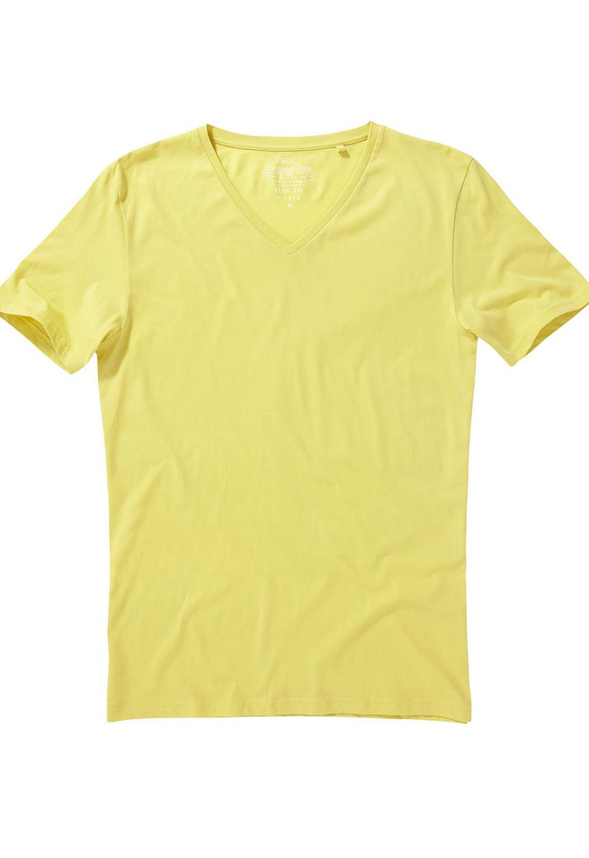 Next - V-Neck tee Yellow