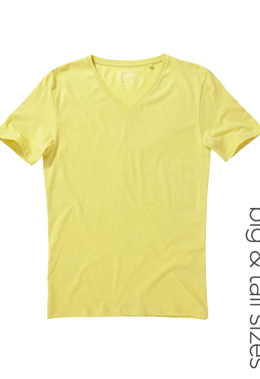 Next - V-Neck tee Yellow