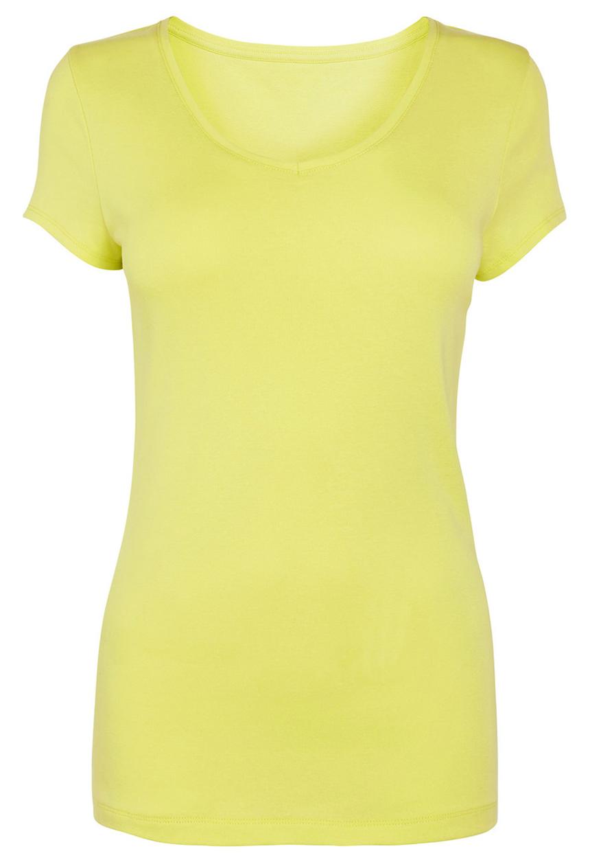 Next - Round neck shirt in Citrus Yellow