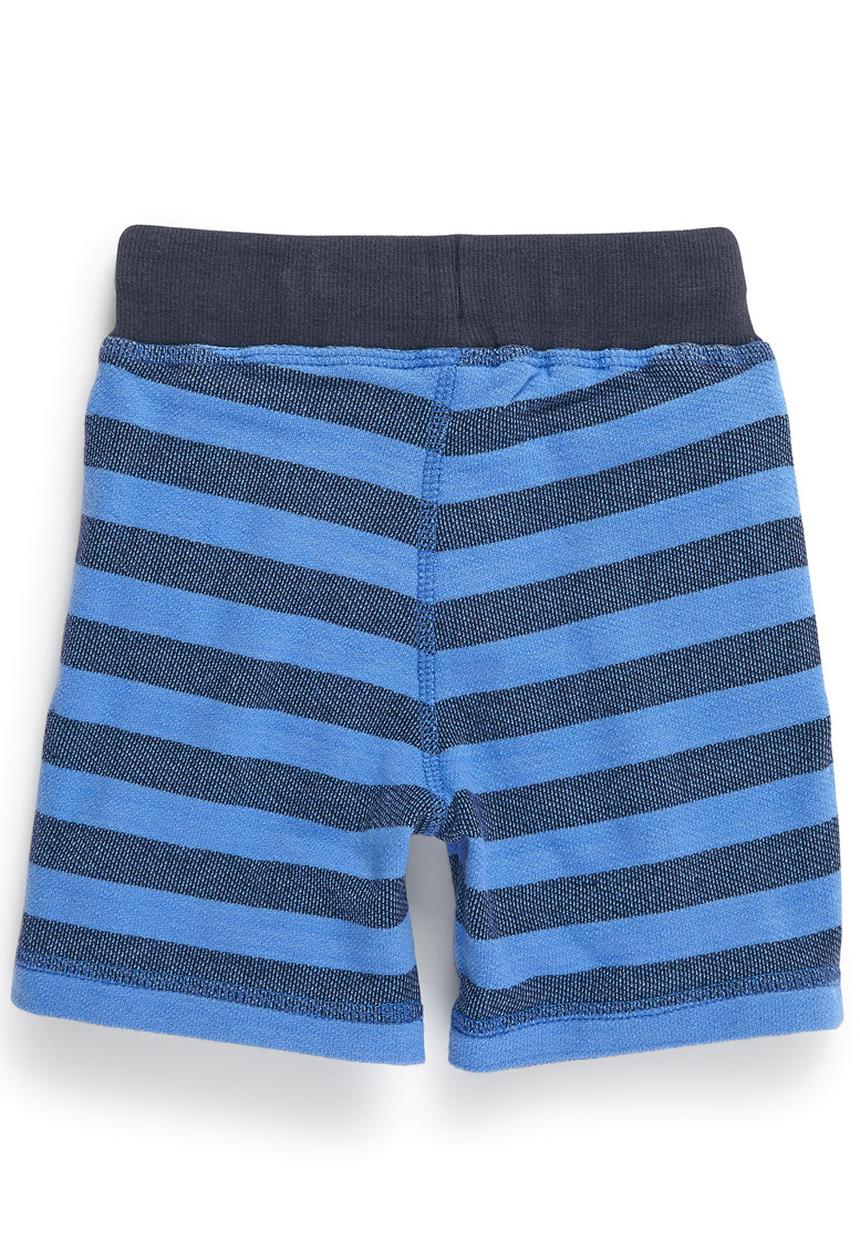 Next - Striped Jersey Shorts Mid Blue