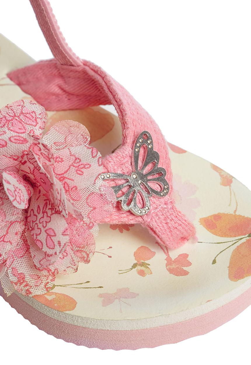 Next - Butterfly Corsage Flip-Flops Pale Pink
