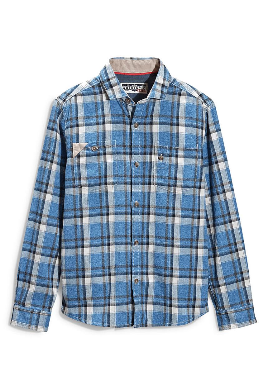 Next - Check Shirt Blue and White