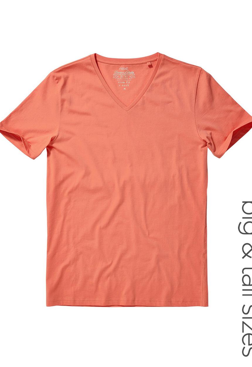 Next - V-neck Tee Orange