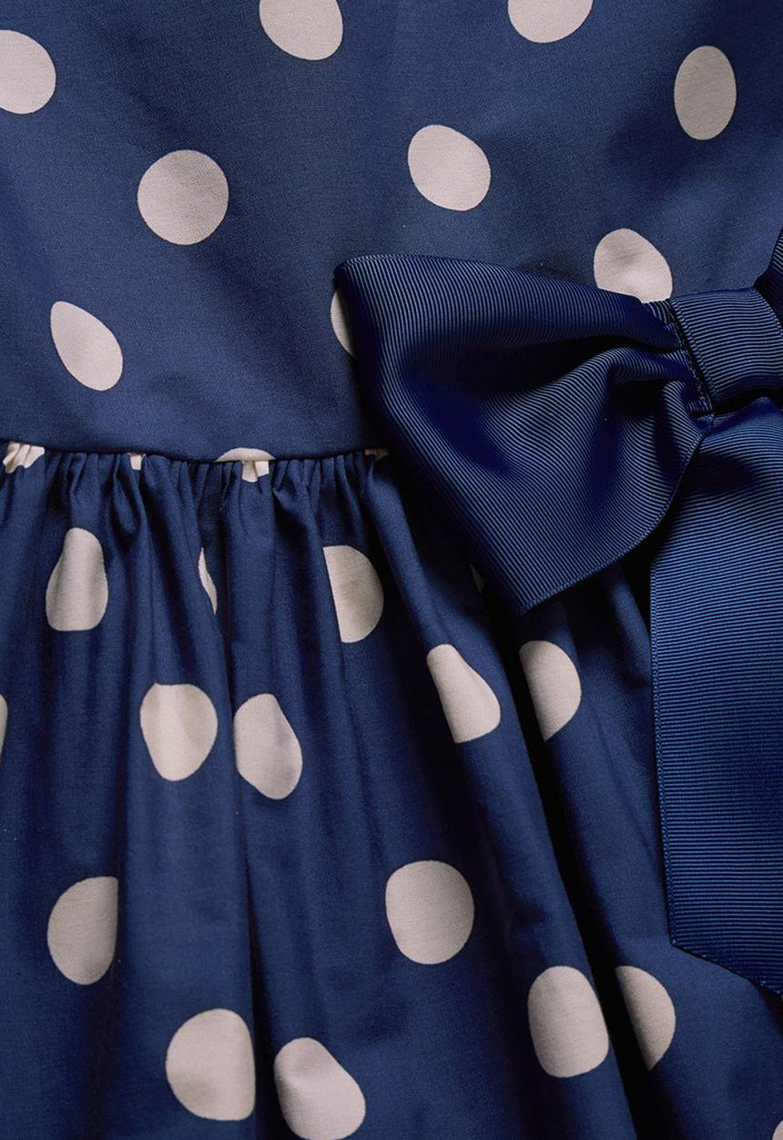 Next - Spotted Prom Dress Navy
