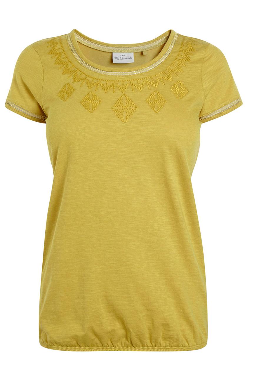 Next - Bubble Hem Top Yellow