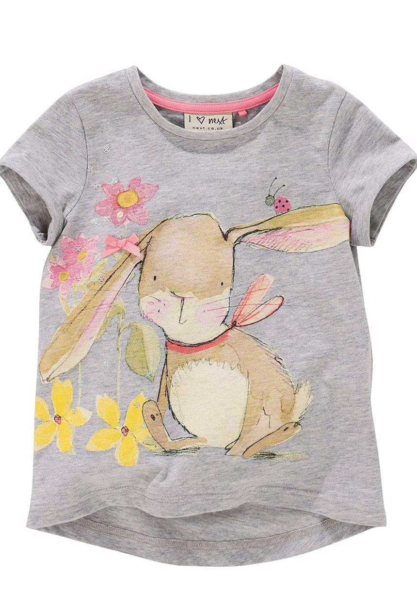 Next - Bunny Top Pale Grey