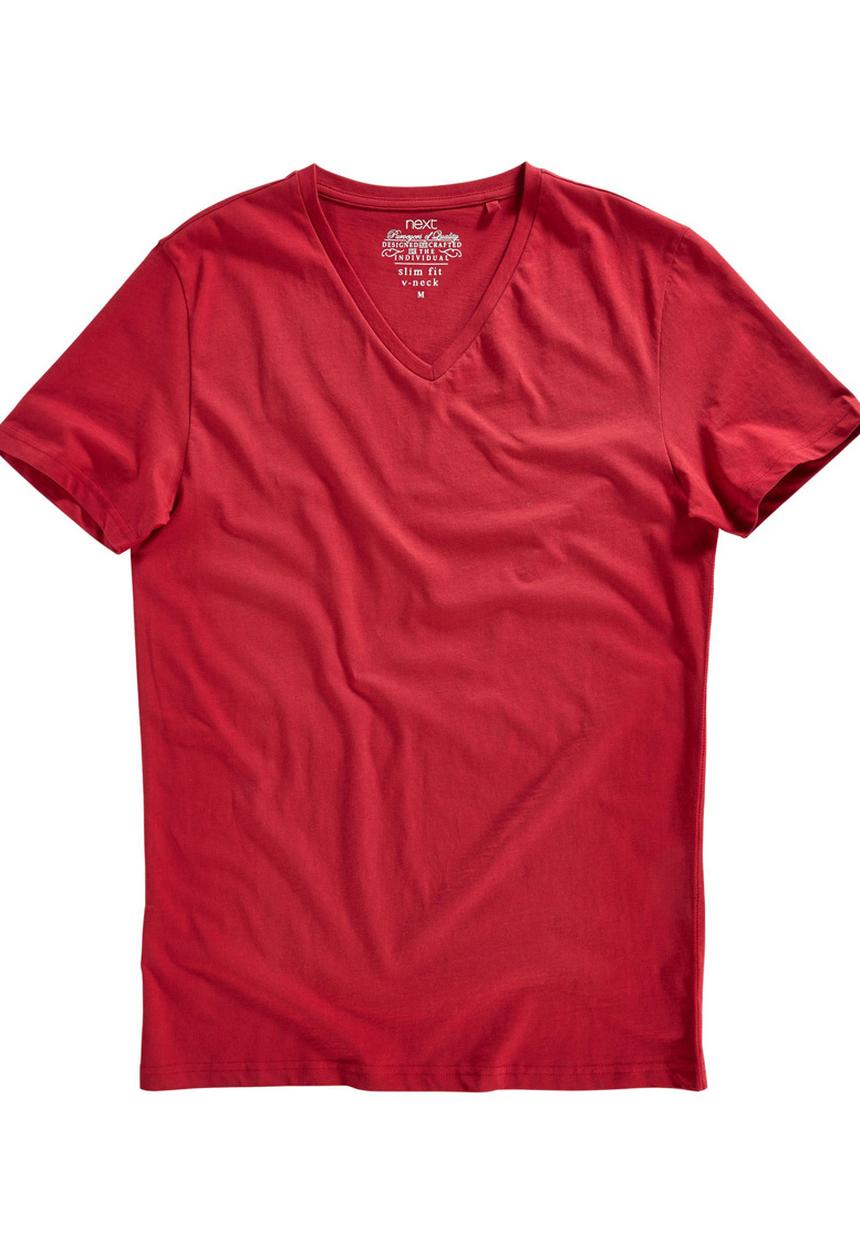 Next - V-neck T-shirt Red