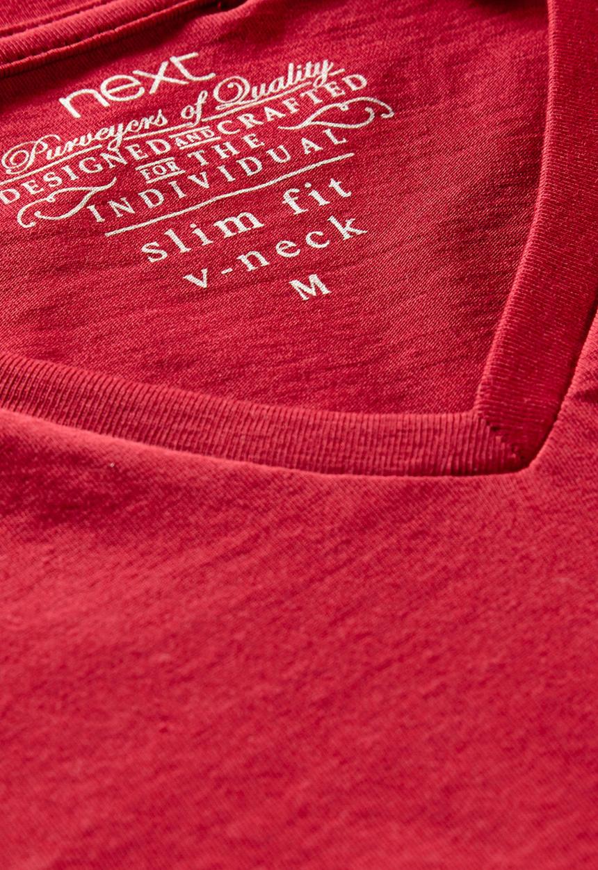 Next - V-neck T-shirt Red
