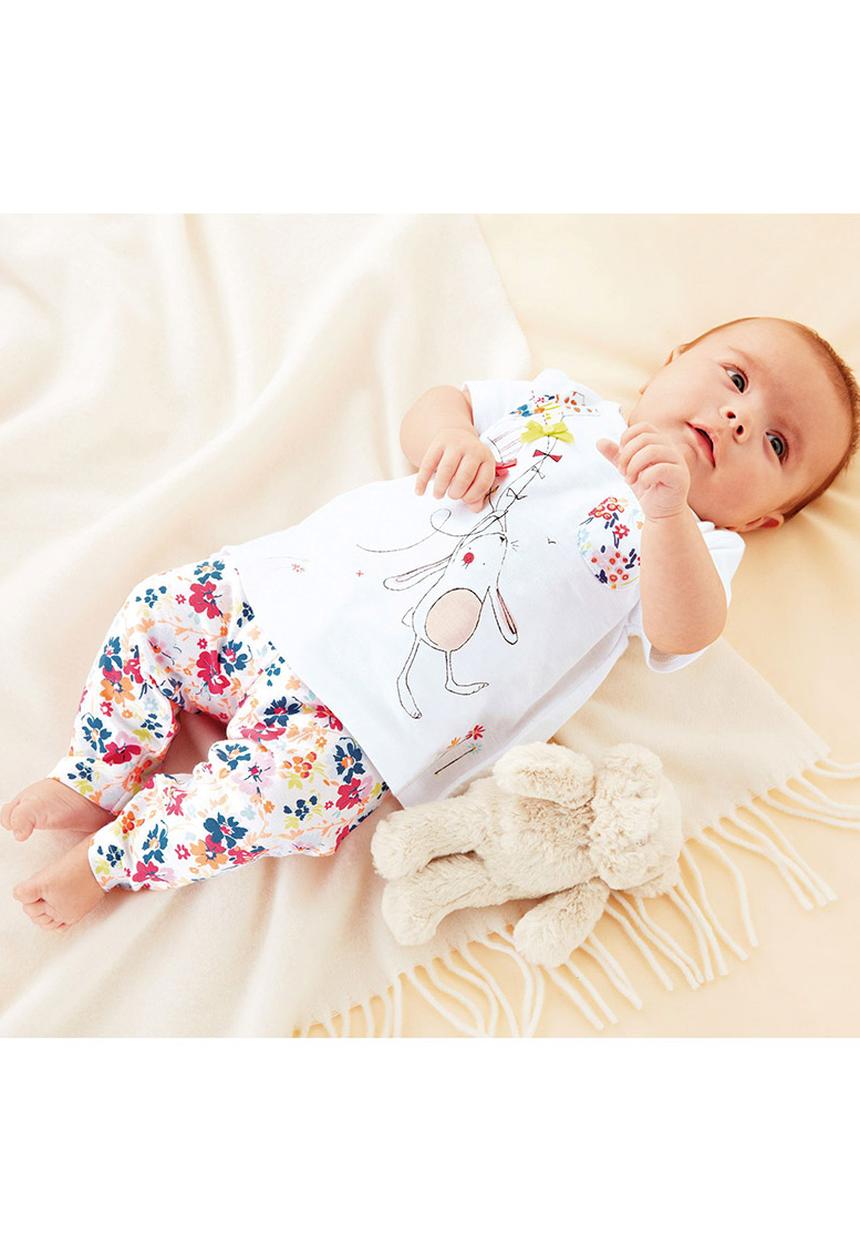 Next - Bunny Top And All Over Print Leggings Set Multi-Colour
