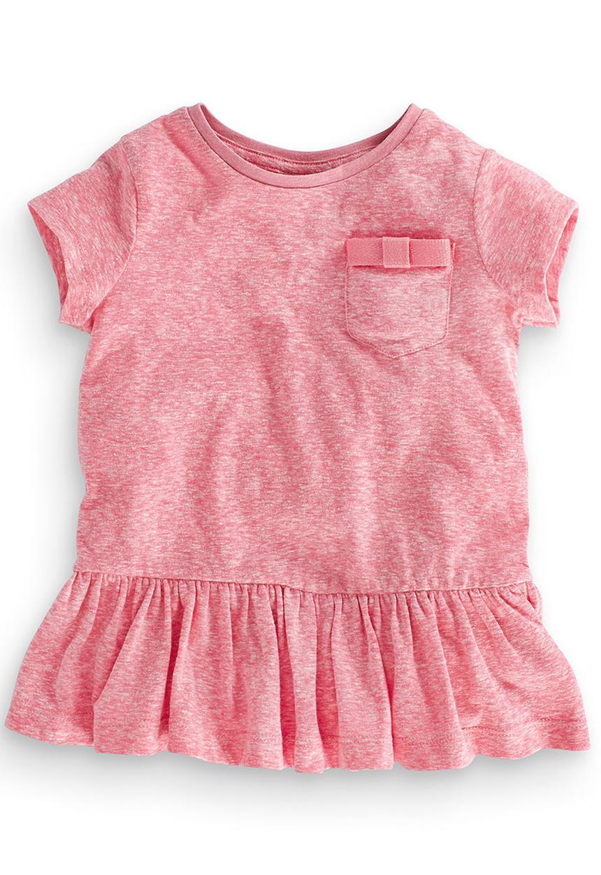 Next - Peplum Tunic Mid Pink