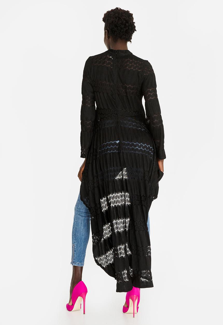 Revenge - Drape Detail Top Black